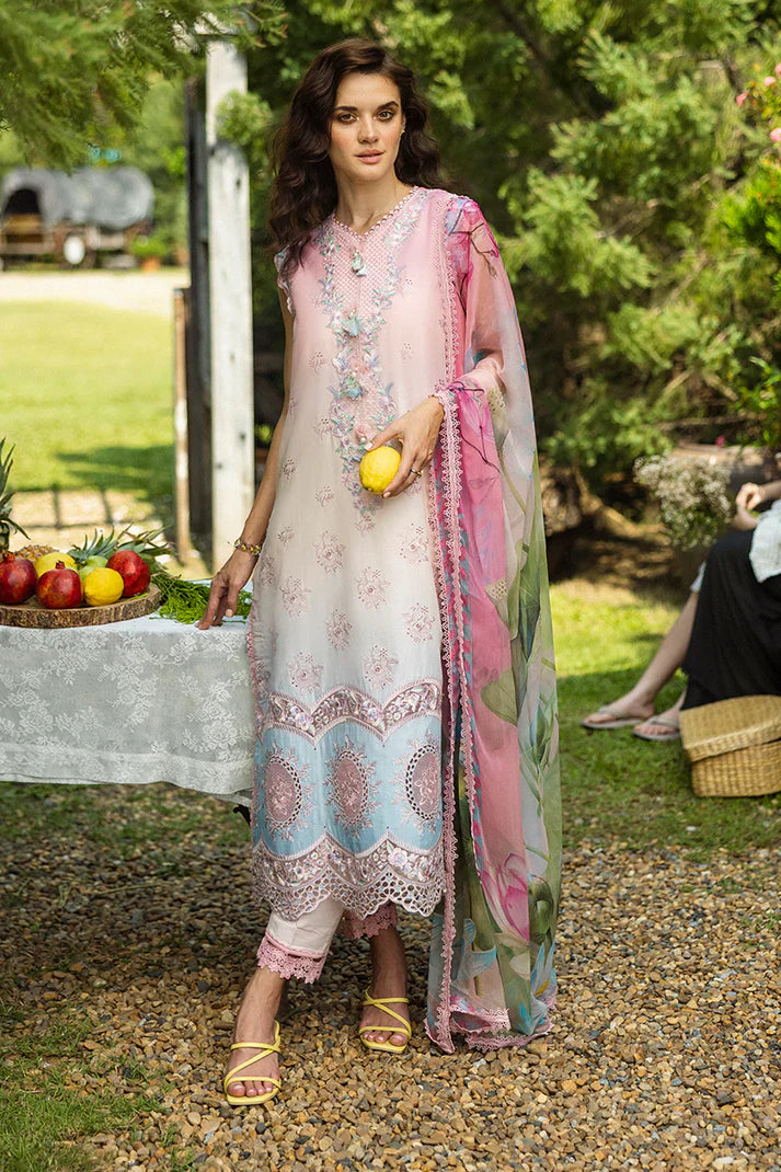 Mushq - Sorriso - Three Piece Chikan Embroidered Lawn