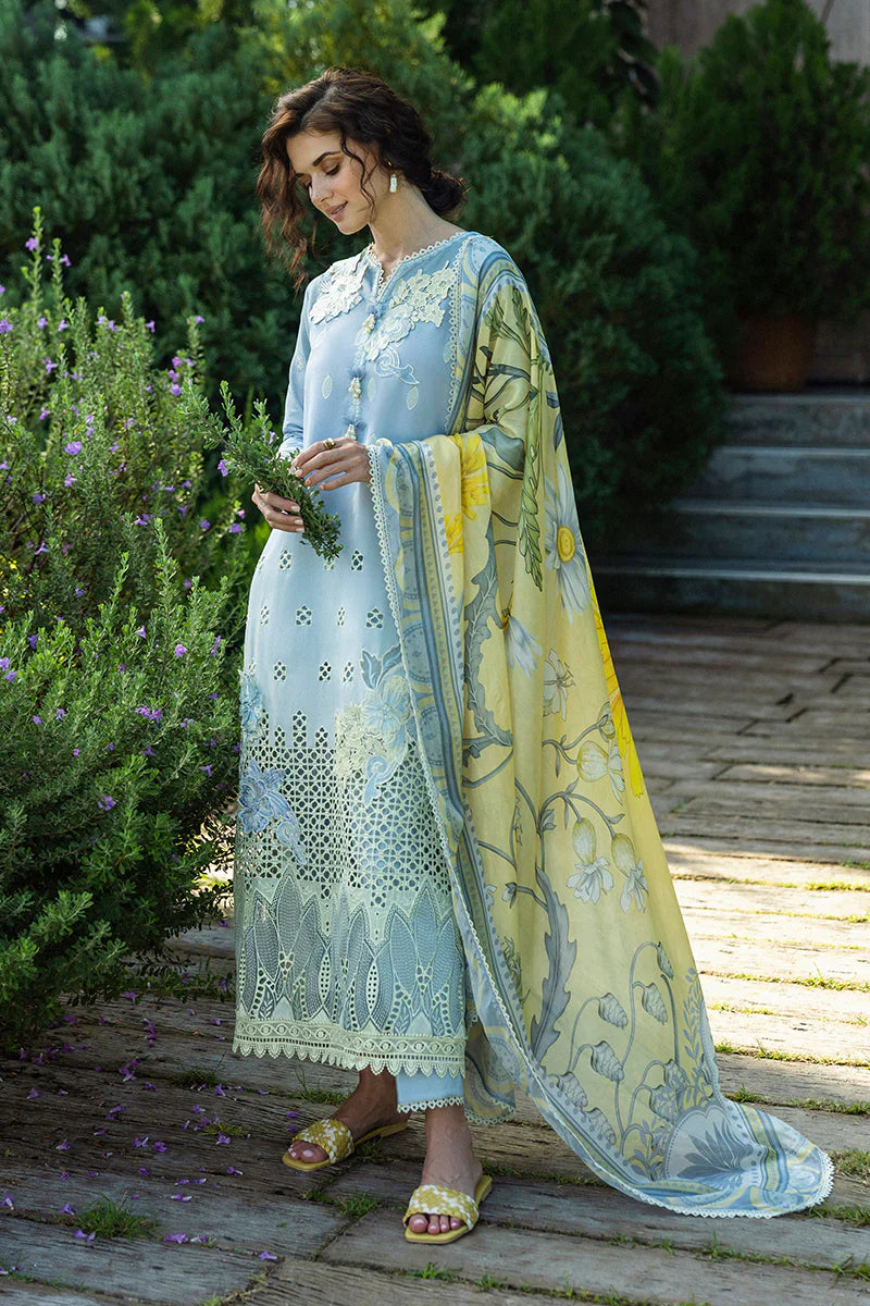 Mushq - Intesa - Three Piece Chikan Embroidered Lawn