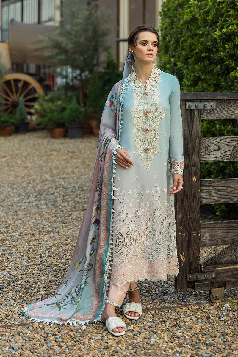 Mushq - Casa - Three Piece Chikan Embroidered Lawn