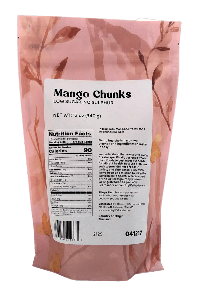 Mango Chunks, Low Sugar, Imported - Concordia Style Boutique