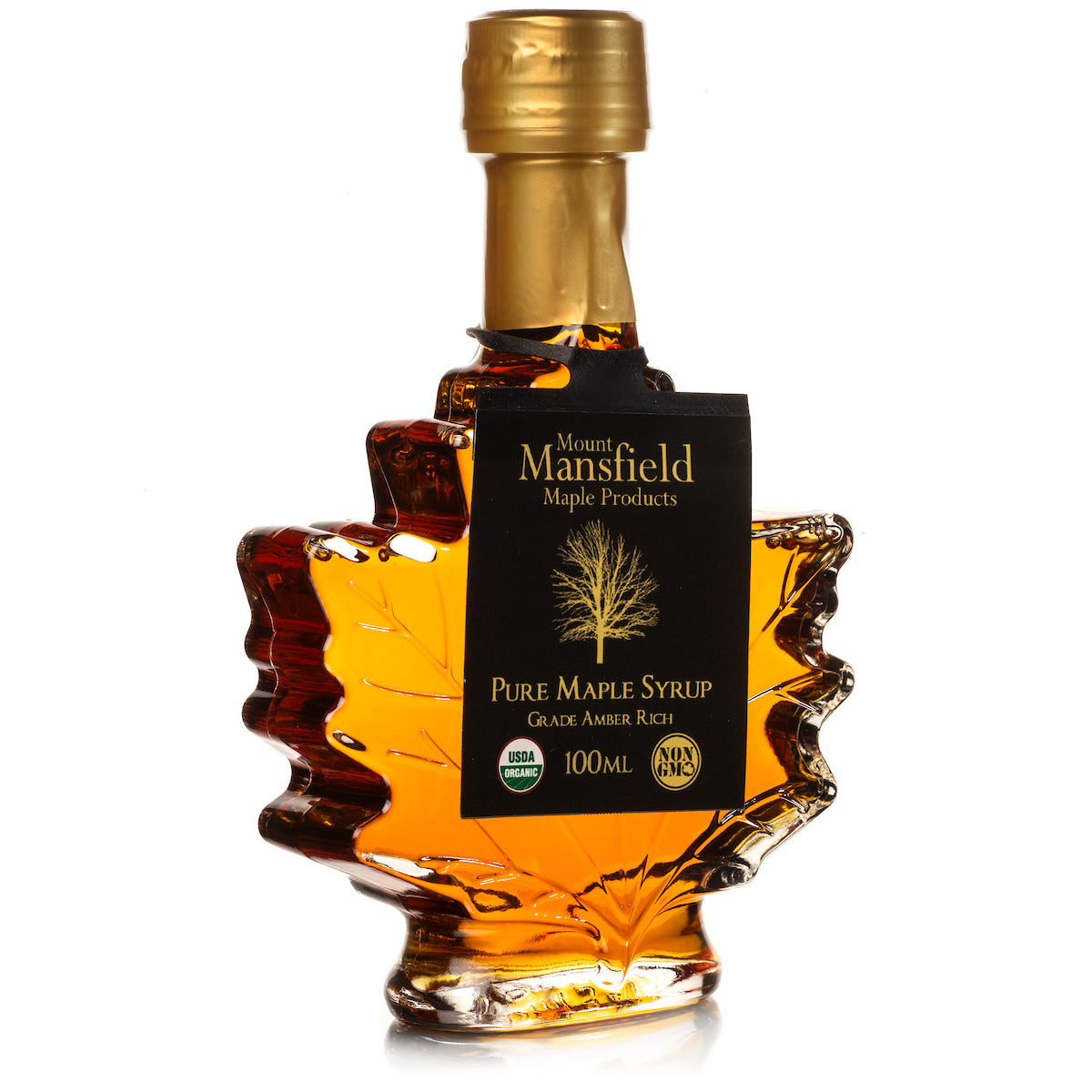 100ml Vermont Maple Leaf Favor Bottle of Organic Pure Vermont Maple Syrup - Concordia Style Boutique