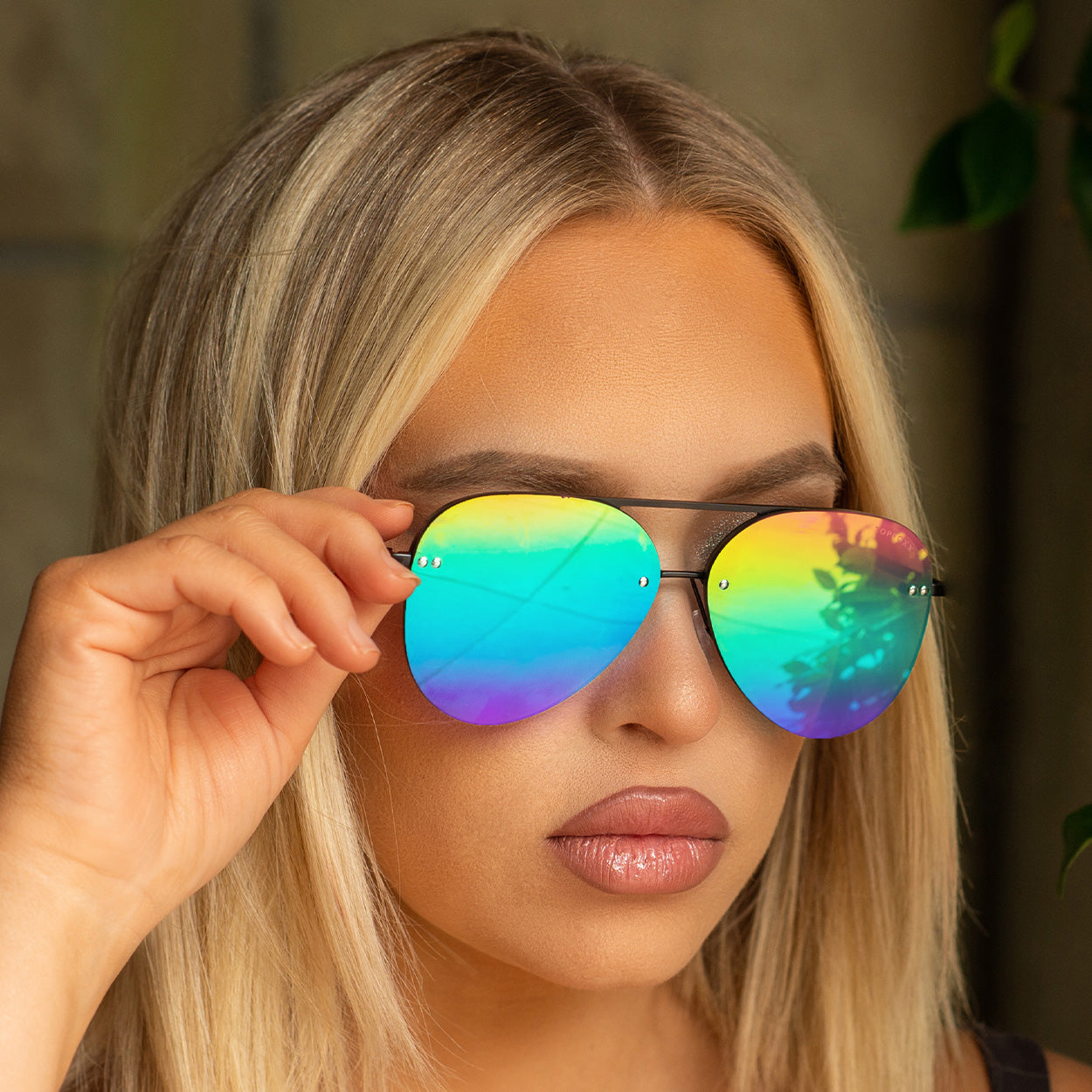 Smaller Megan 2 - Pride Aviator Sunglasses - Concordia Style Boutique