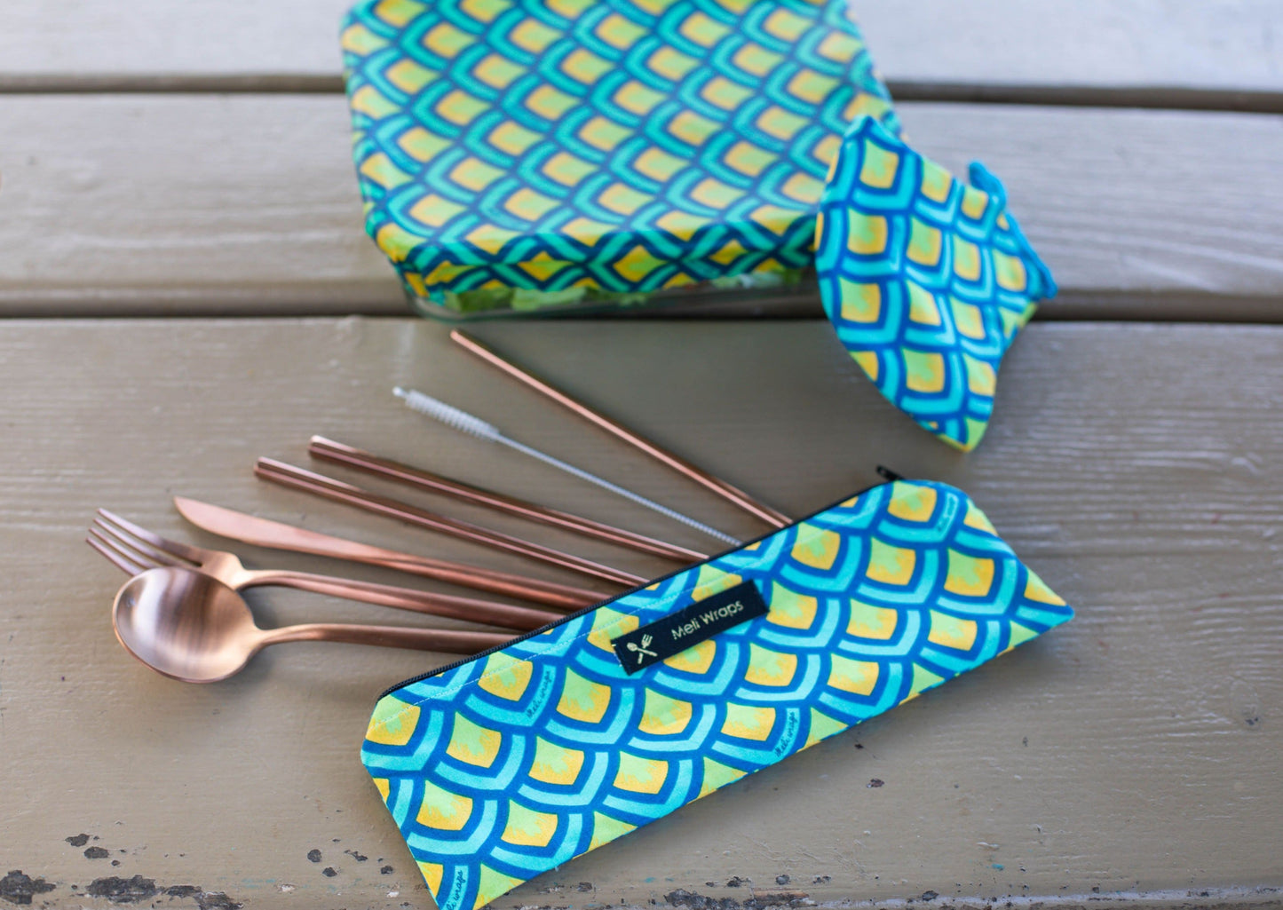Meli Wraps Reusable Cutlery Set- Scales - Concordia Style Boutique