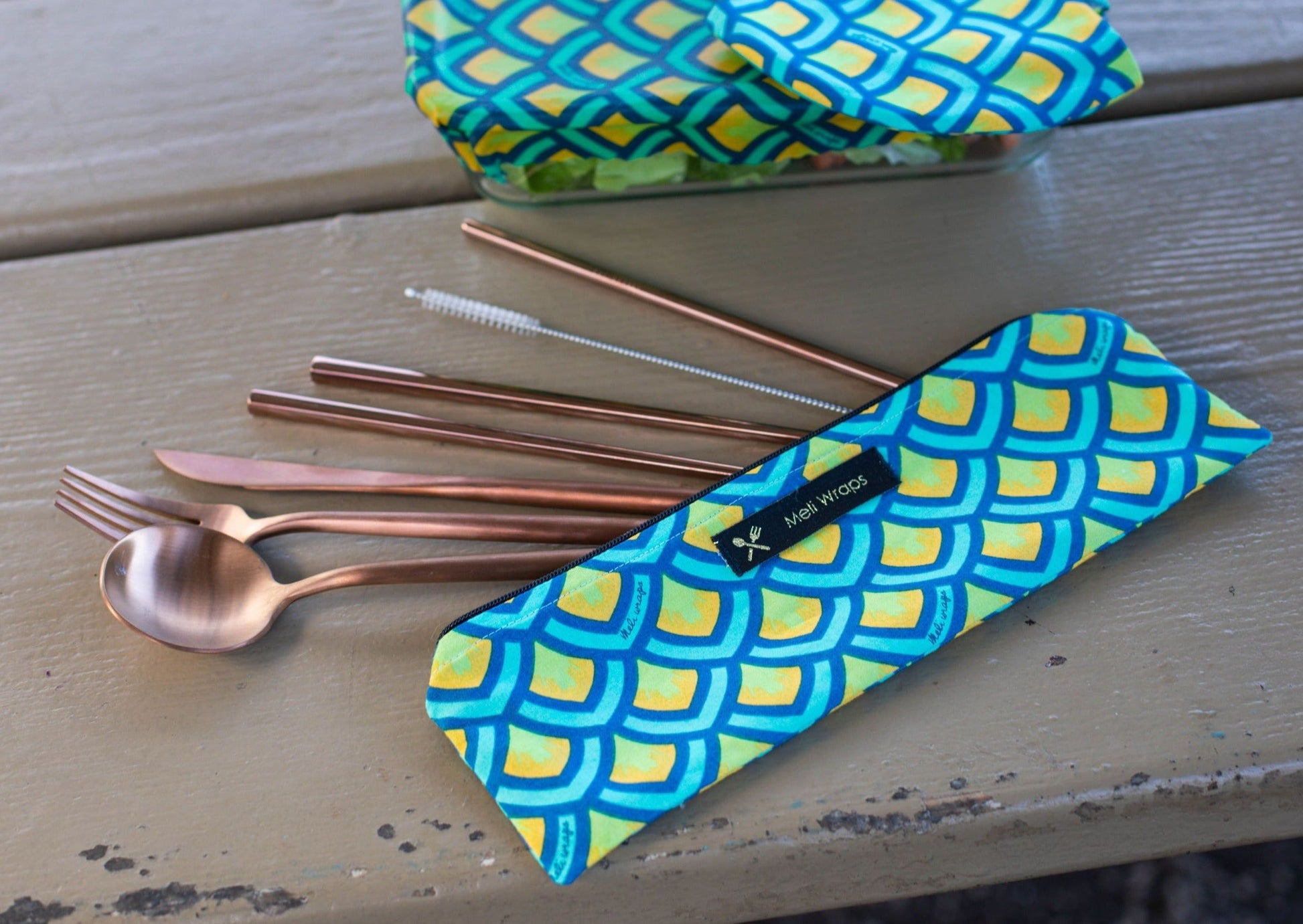 Meli Wraps Reusable Cutlery Set- Scales - Concordia Style Boutique
