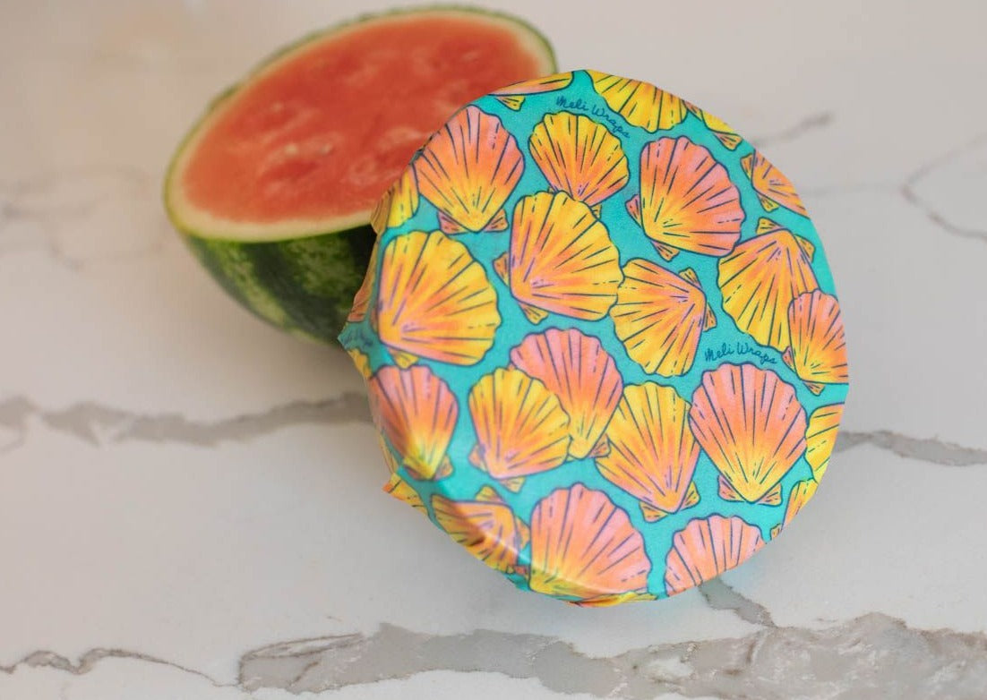 Beeswax Wrap Bulk Roll - Shells Print - Concordia Style Boutique