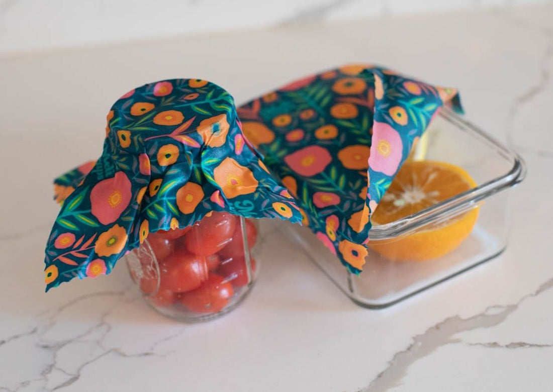 Beeswax Food Wrap - Fall Bloom Print - Concordia Style Boutique