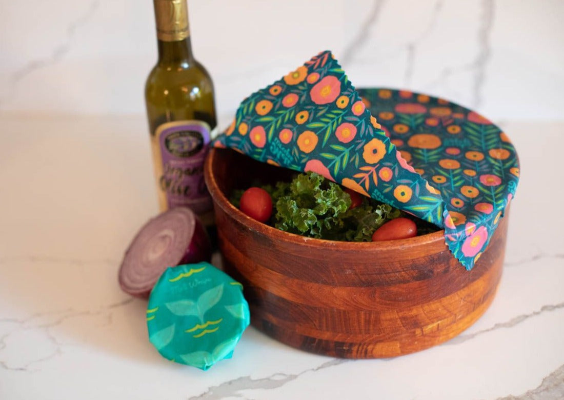 Beeswax Food Wrap - Fall Bloom Print - Concordia Style Boutique