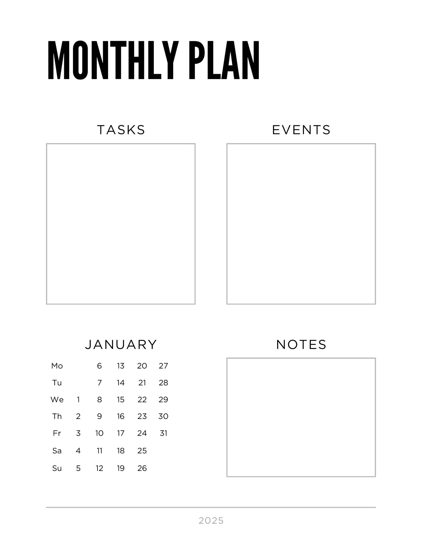 2025 Planner/Journal for Printing, GoodNotes, Notability,or Digital Planner - “Memento Mori” - Concordia Style Boutique