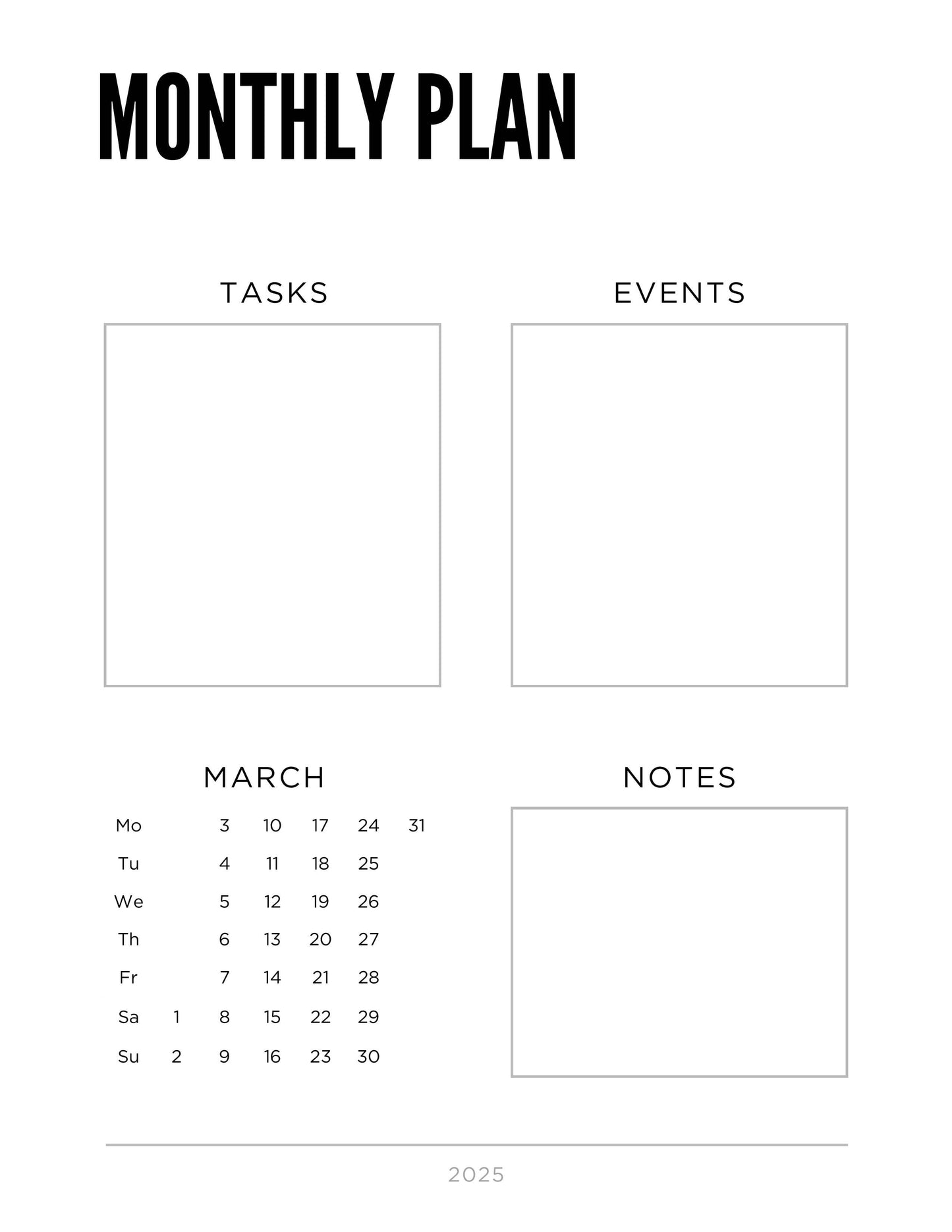 2025 Planner/Journal for Printing, GoodNotes, Notability,or Digital Planner - “Memento Mori” - Concordia Style Boutique