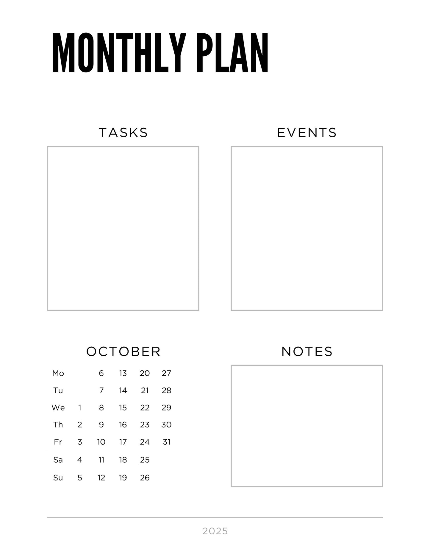 2025 Planner/Journal for Printing, GoodNotes, Notability,or Digital Planner - “Memento Mori” - Concordia Style Boutique
