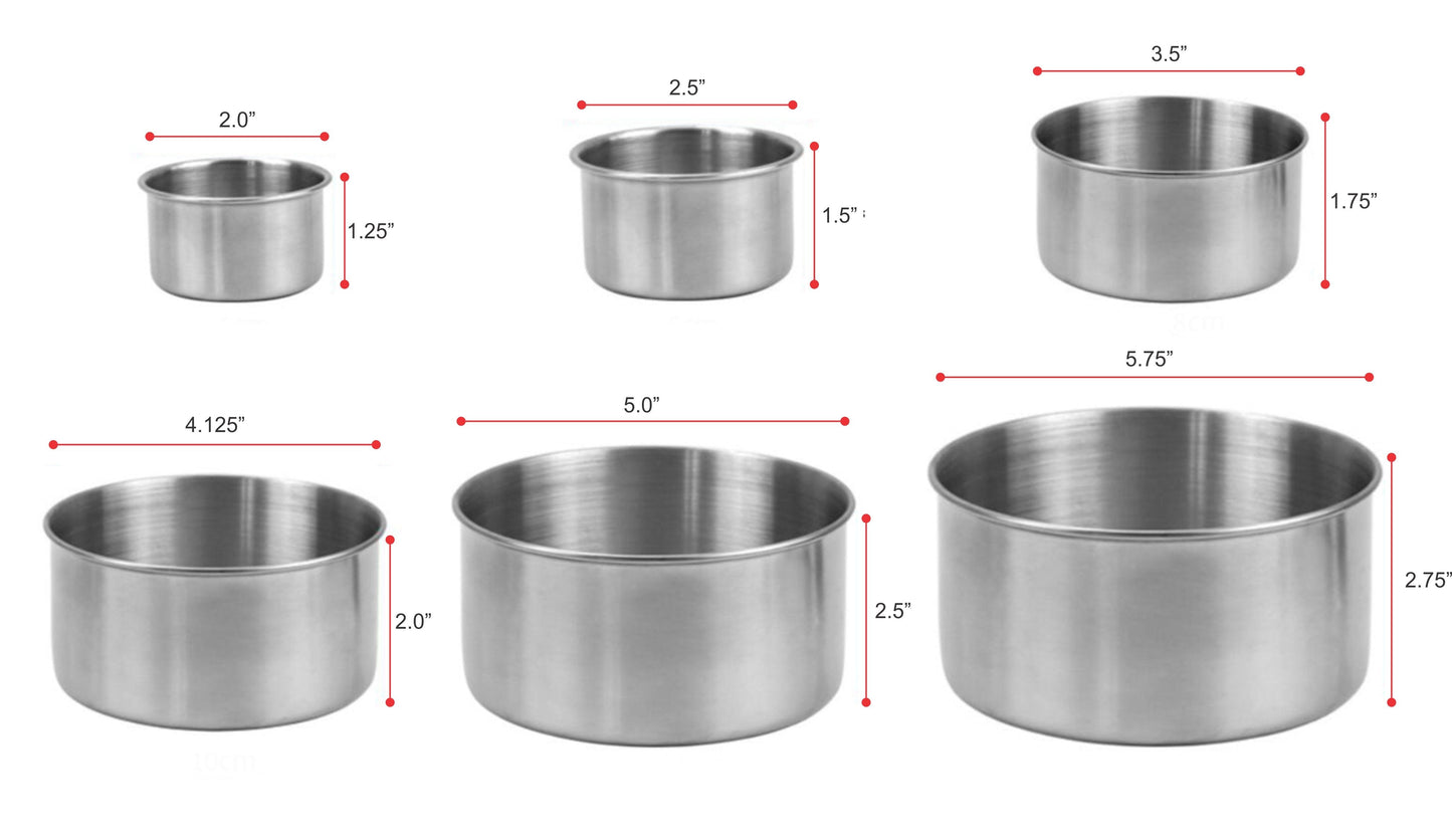 Stainless Steel Lunch Box, 6 Pc Set, Leak Proof, 78 Oz - Concordia Style Boutique