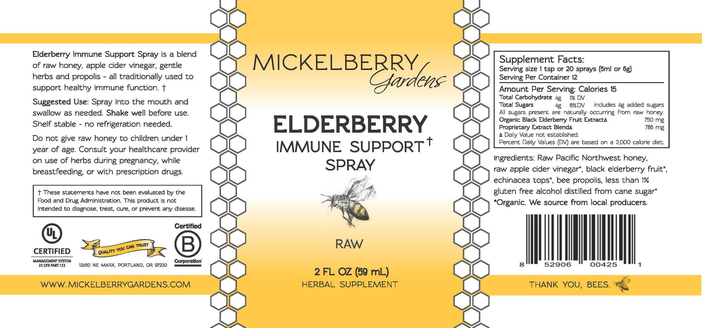 Elderberry Immune Support Spray - Concordia Style Boutique