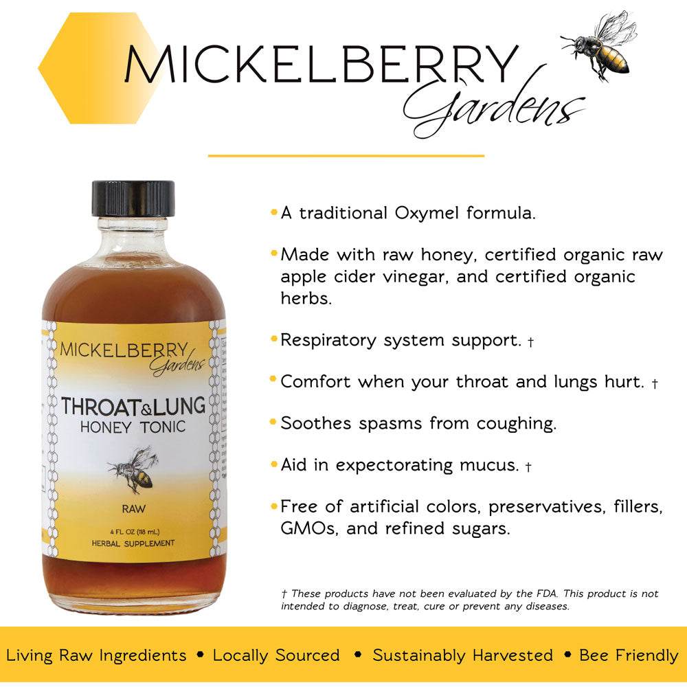 Throat and Lung Honey Tonic - Concordia Style Boutique