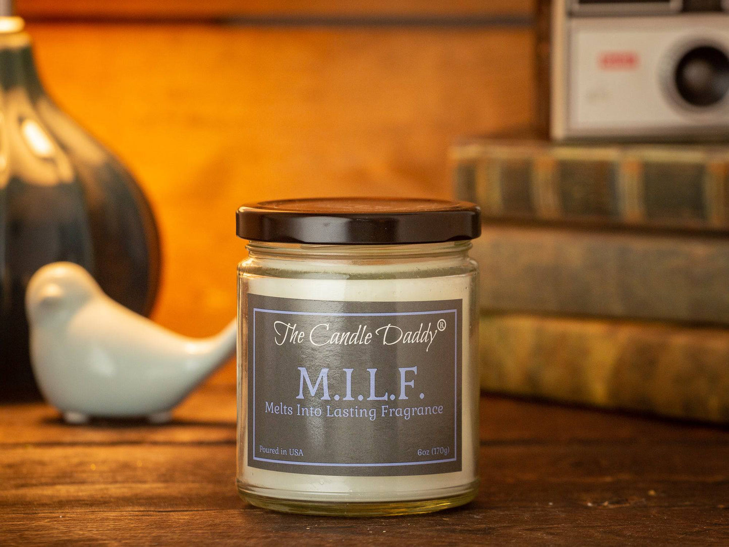 M.I.L.F "Melts Into Lasting Fragrance" - 6 Ounce - 40 Hour Burn- Sexy Spiked Apple MILF Scent