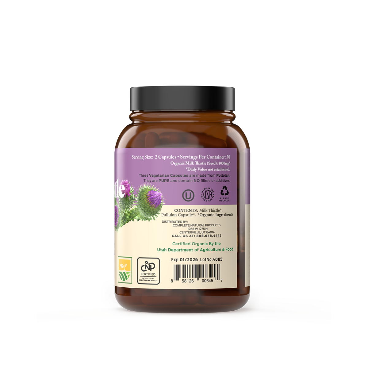 Organic Milk Thistle Capsules