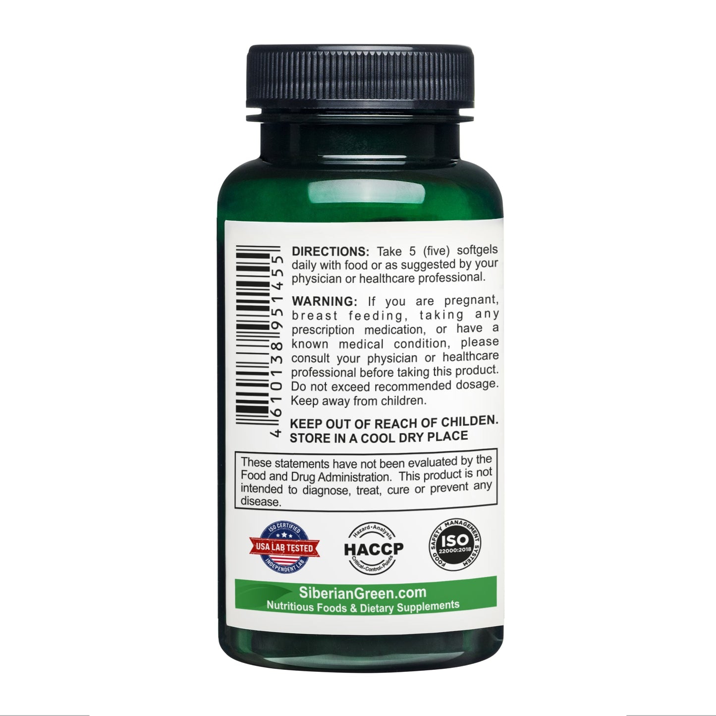 Siberian Green Milk Thistle Oil Capsules 200 Softgels Wild Harvested Siberia Altai Cold Pressed Unrefined - Concordia Style Boutique