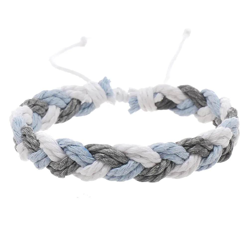 Handwoven Cotton String Bracelet in Artistic Style - Concordia Style Boutique