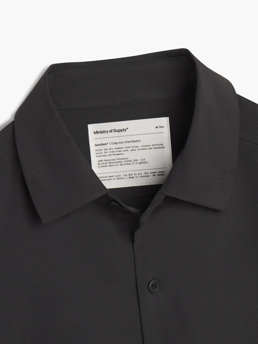 Men's AeroZero Dress Shirt - Black - Concordia Style Boutique