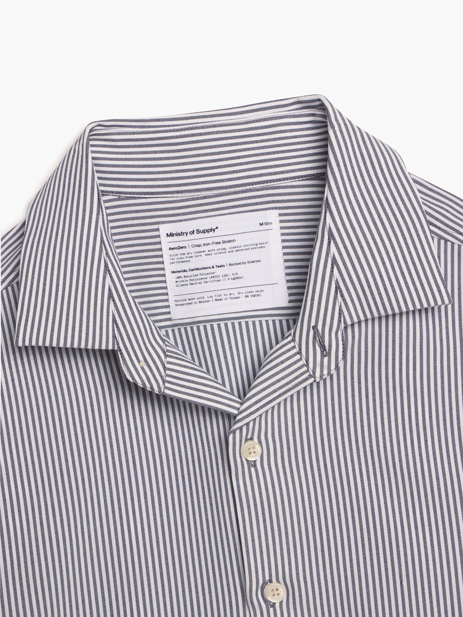 Men's AeroZero Dress Shirt - Black Stripe - Concordia Style Boutique