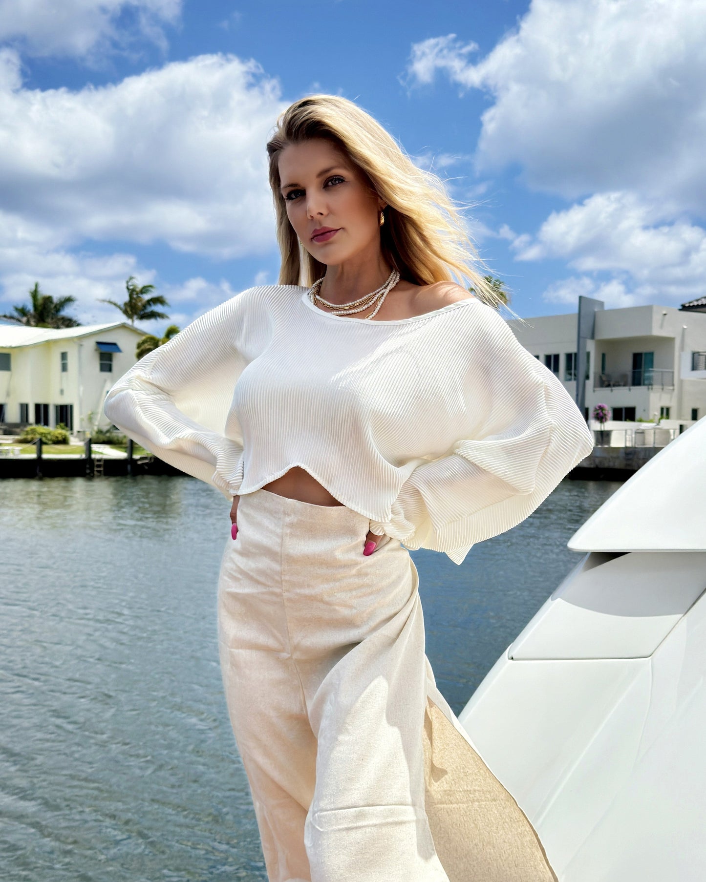 Kelly Top - Plisse - Concordia Style Boutique