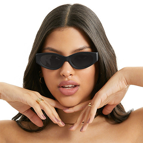 Kat x Money Moves - Black Cateye Sunglasses - Concordia Style Boutique