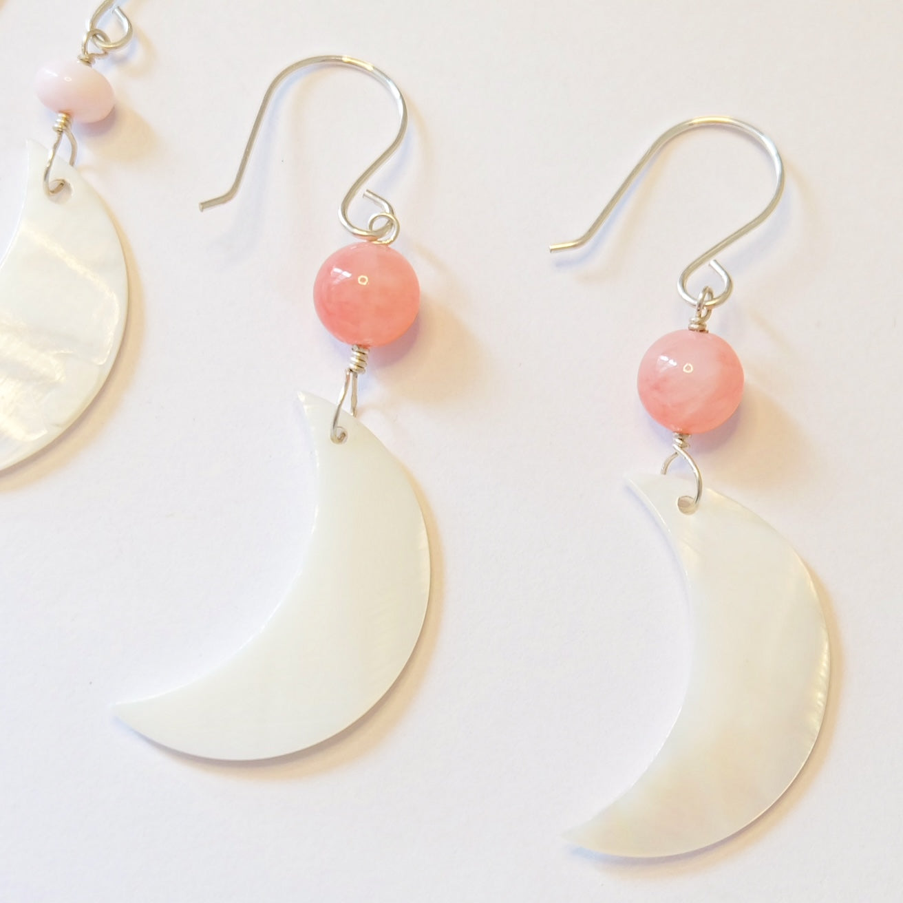 Mother of Pearl Gemstone Drop Earrings