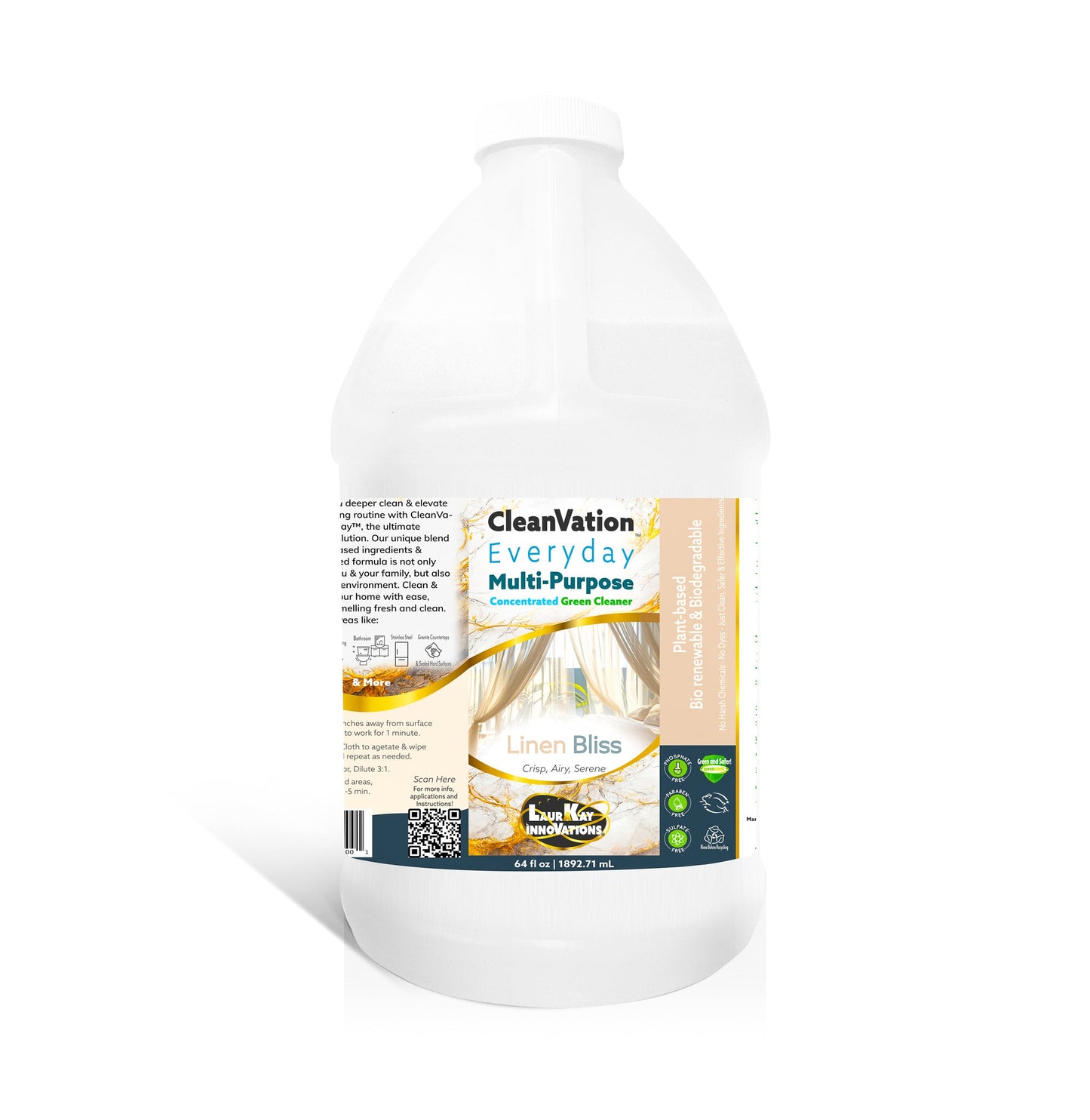 CleanVation Everyday™ Refill: All Purpose Safer & Effective Concentrated Multi-Surface Cleaner