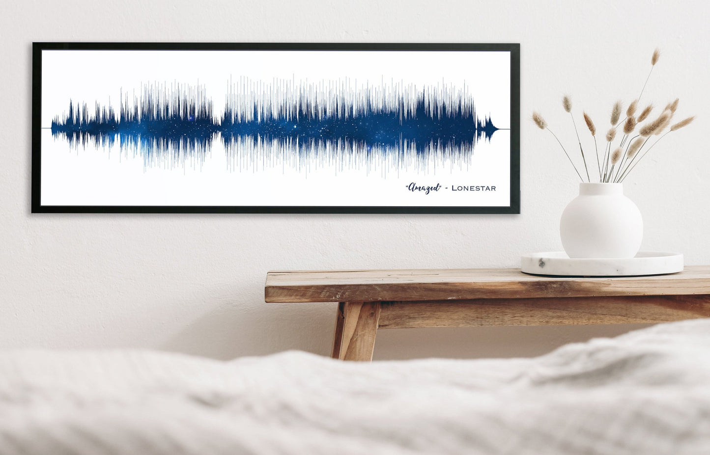 Father's Day Gift Night Sky Print Song Sound Wave Art