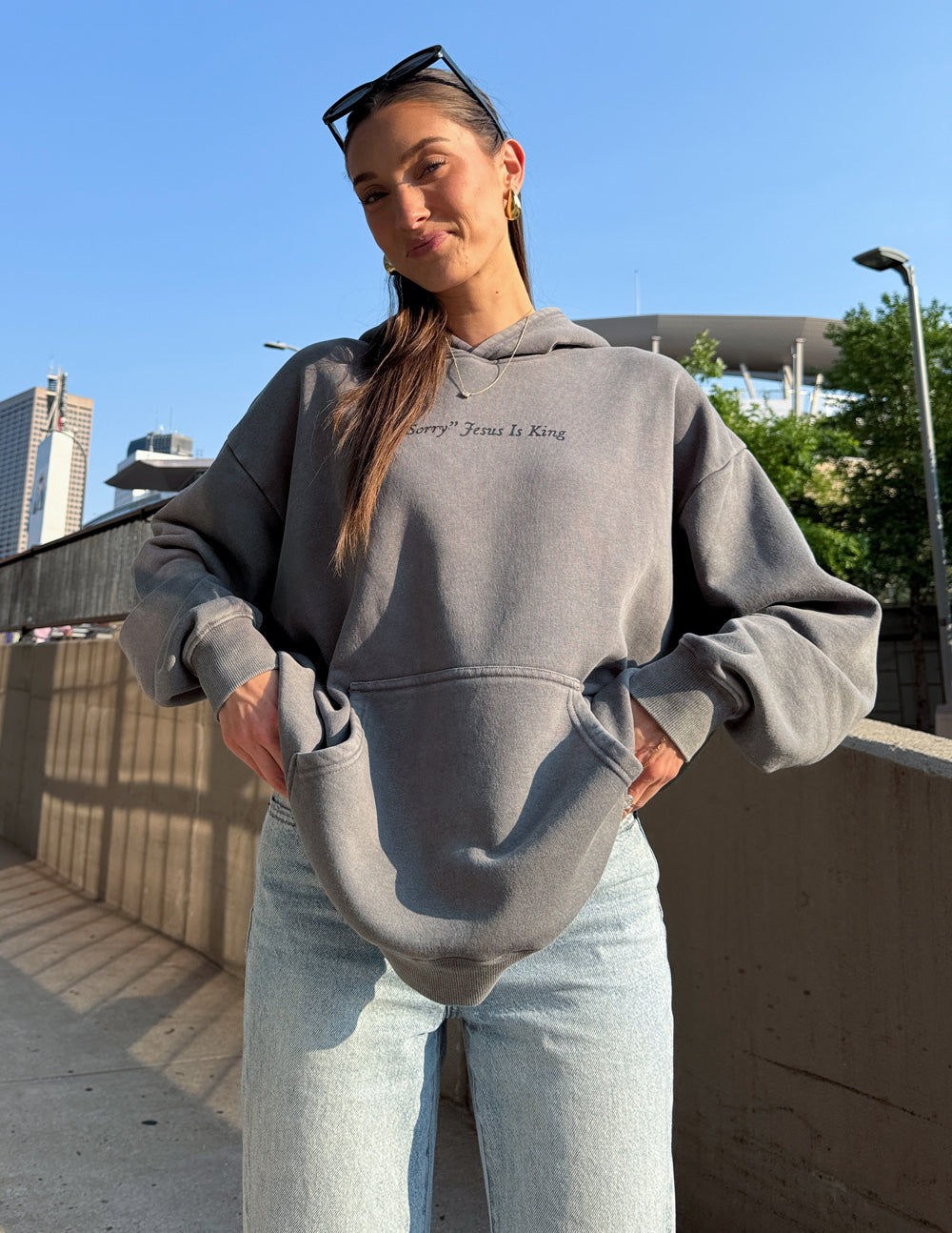 Not Sorry Jesus Is King Unisex Hoodie - Concordia Style Boutique