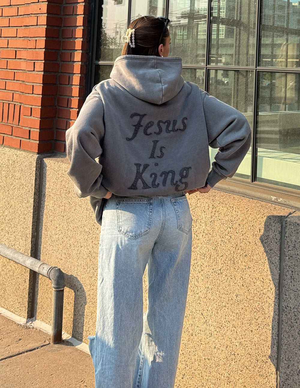Not Sorry Jesus Is King Unisex Hoodie - Concordia Style Boutique