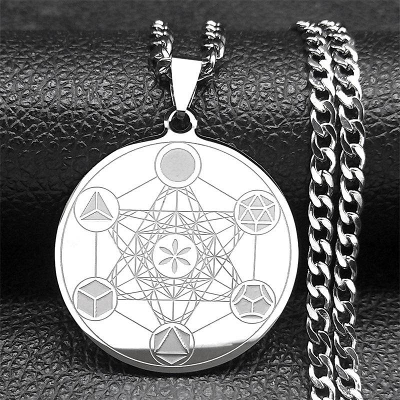 Sacred Geometry Stainless Steel Pendant - Concordia Style Boutique