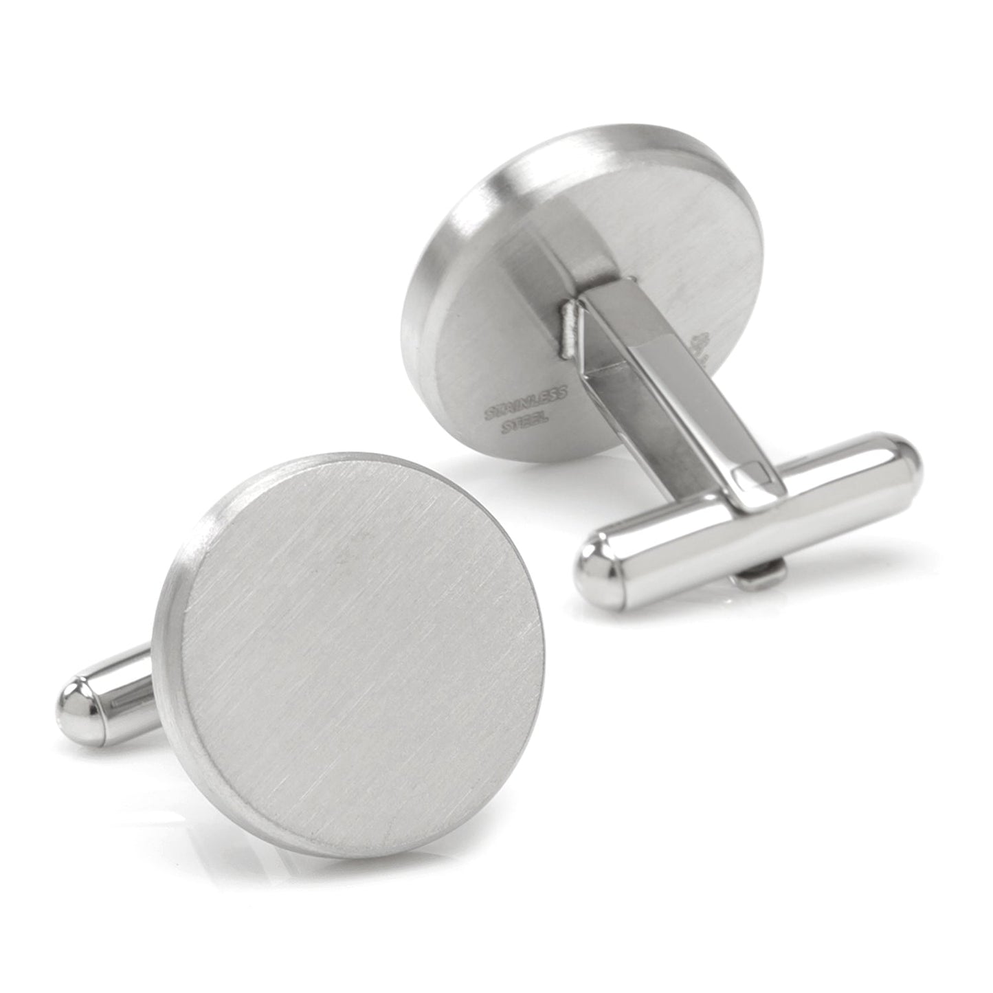 Brushed Stainless Steel Cufflinks - Concordia Style Boutique