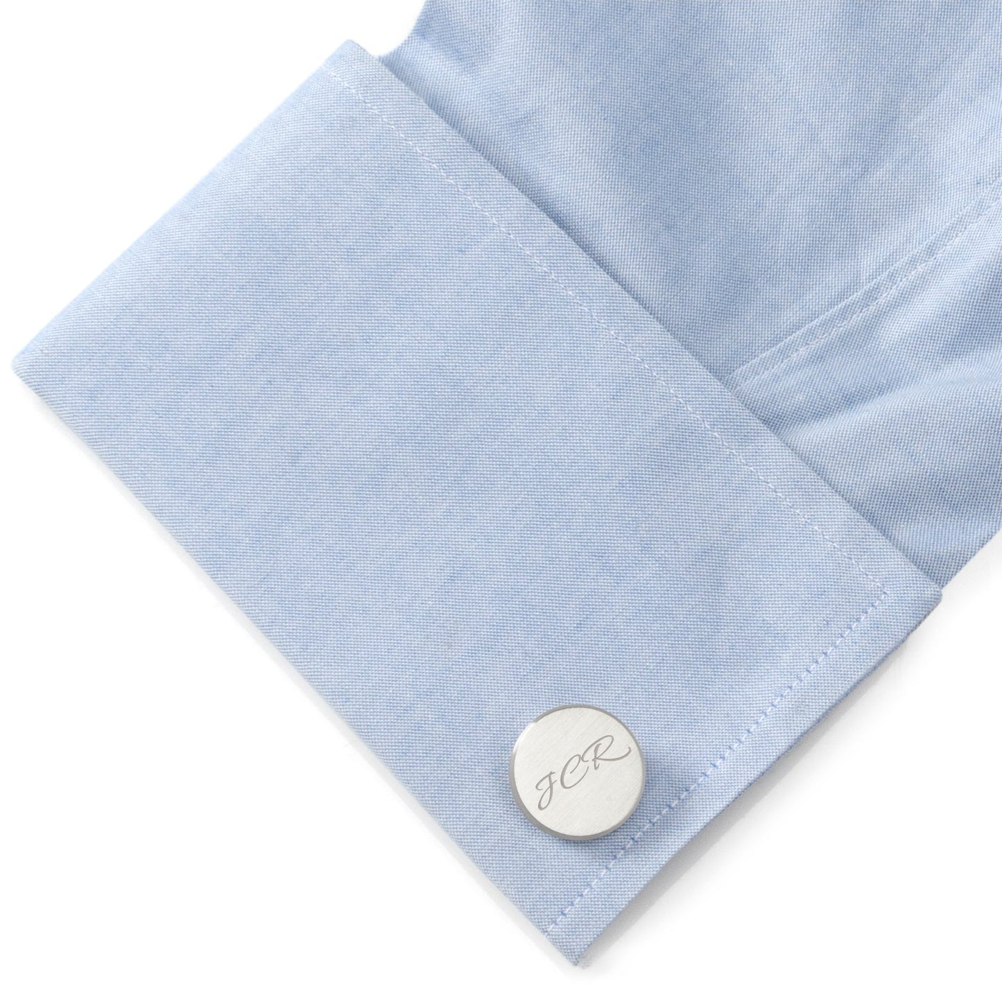 Brushed Stainless Steel Cufflinks - Concordia Style Boutique