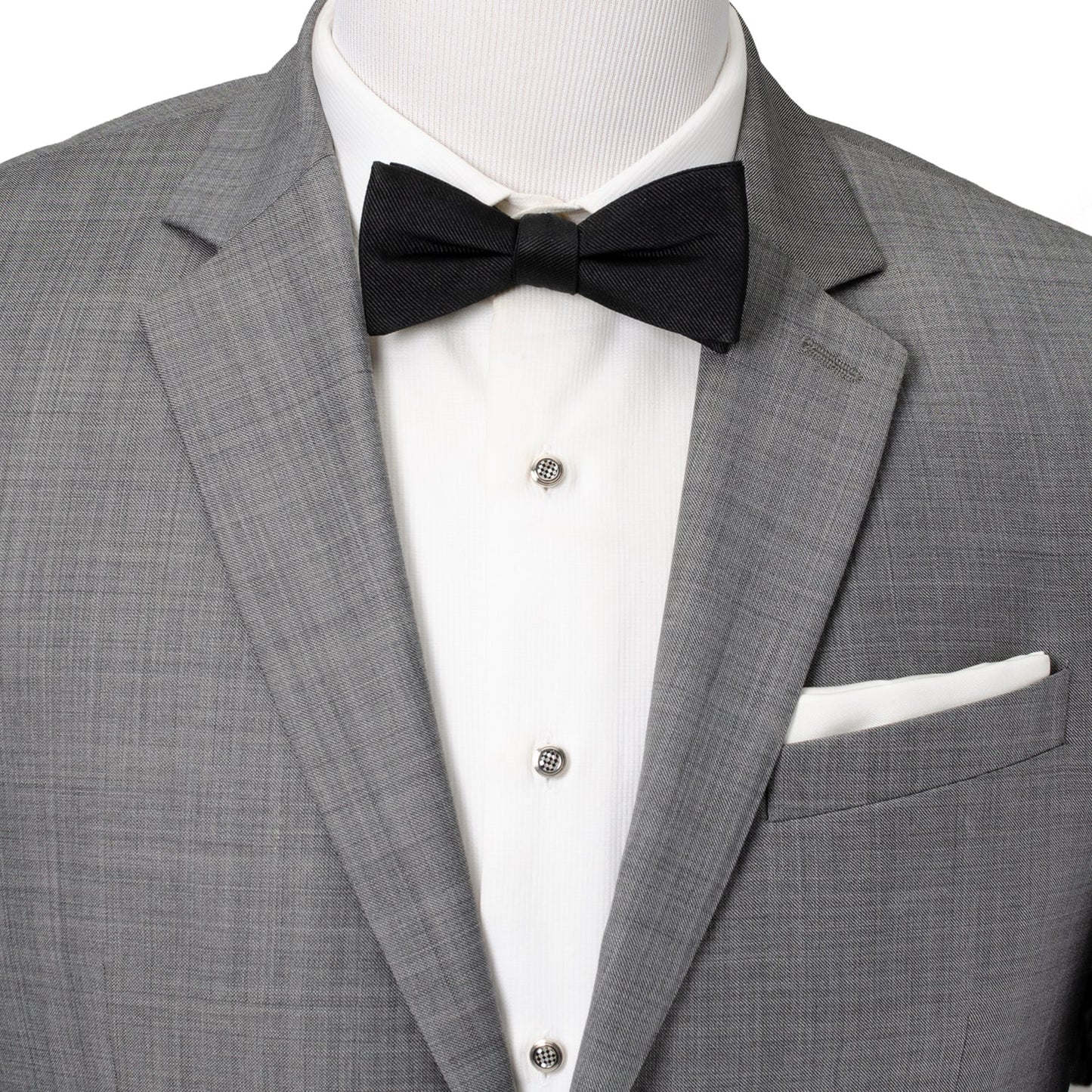 Black Silk Bow Pre-Tie - Concordia Style Boutique