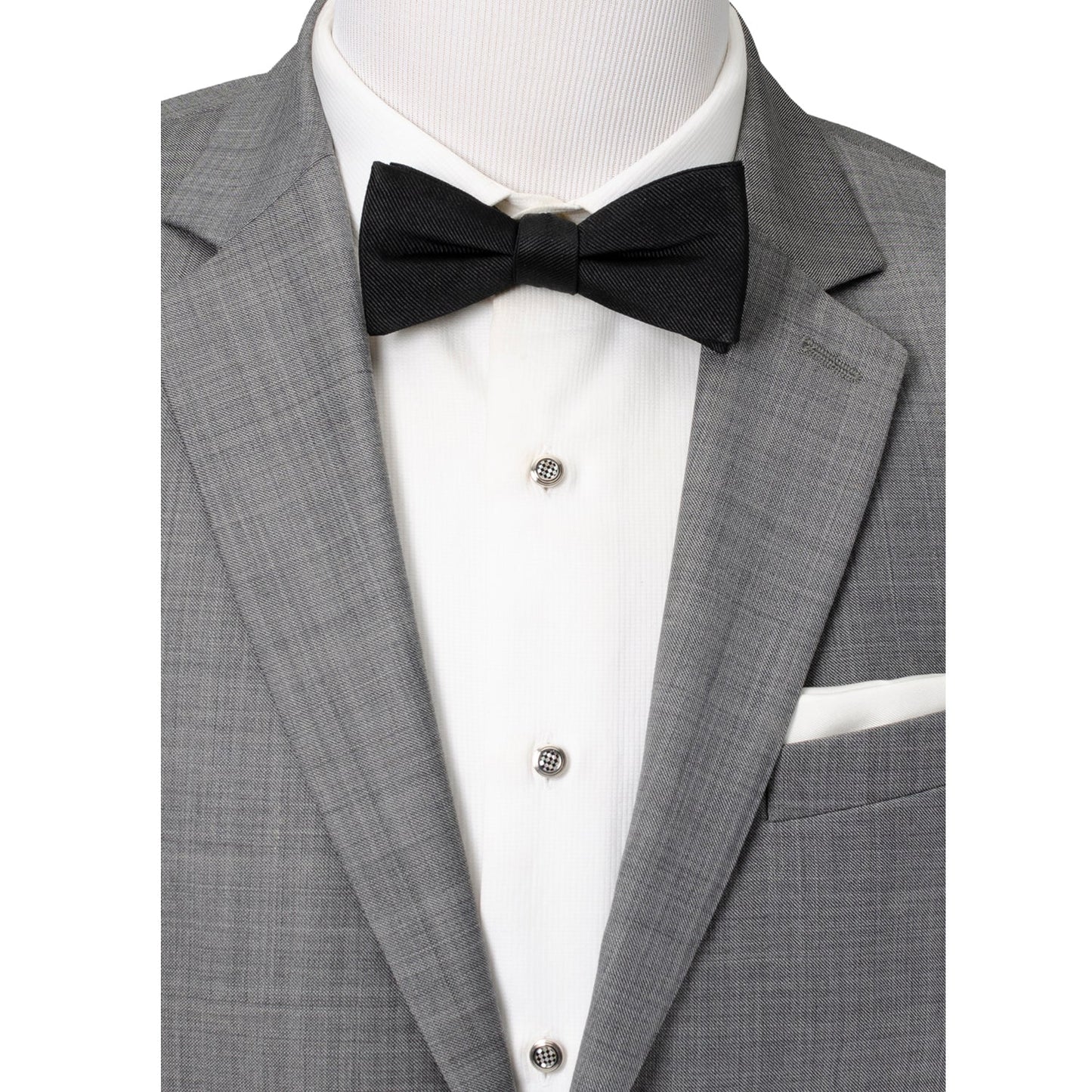 Black Silk Bow Pre-Tie - Concordia Style Boutique