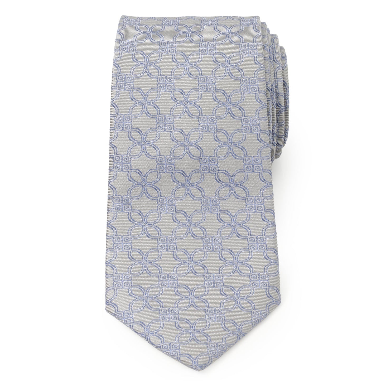 Gray Blue Art Deco Men's Tie - Concordia Style Boutique