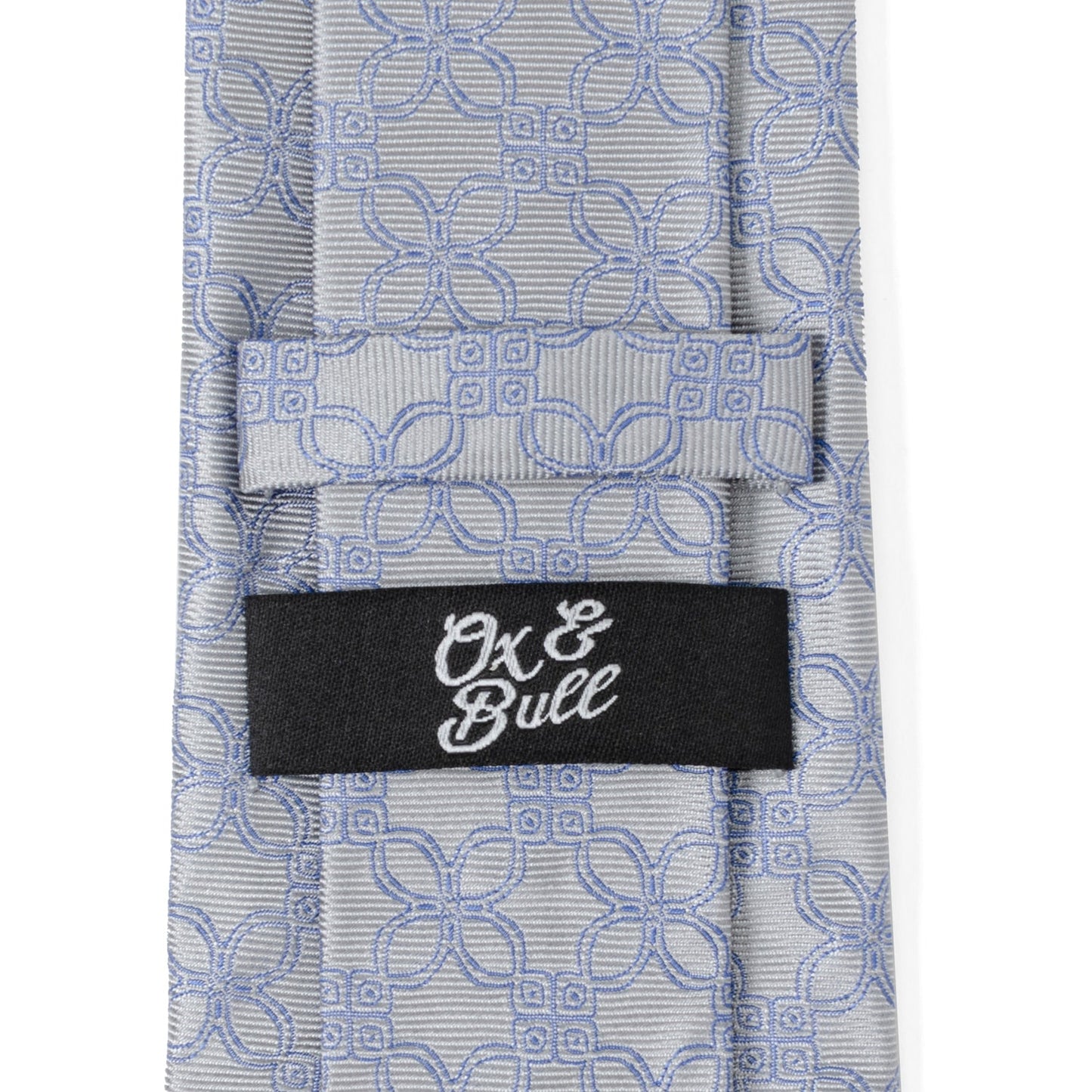 Gray Blue Art Deco Men's Tie - Concordia Style Boutique