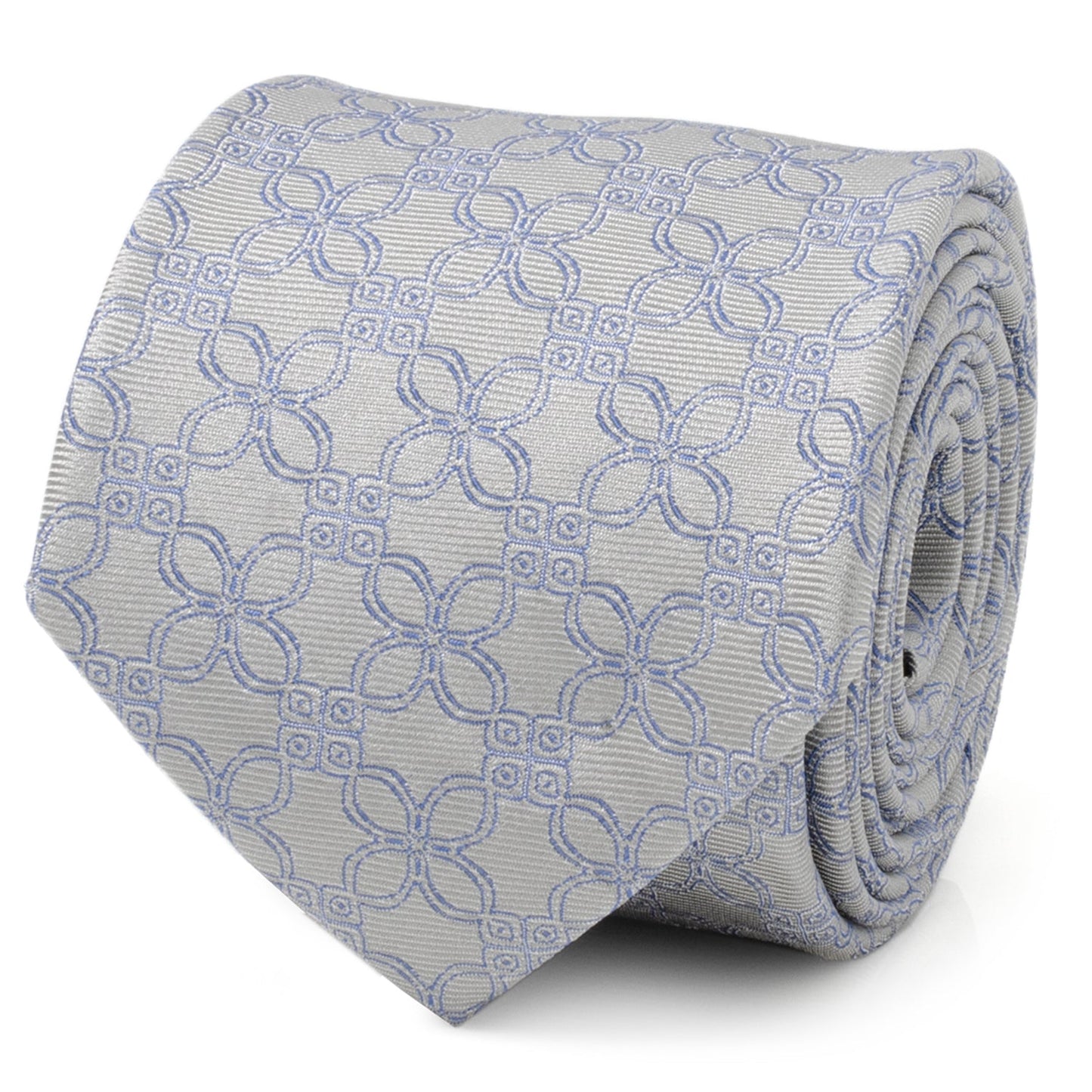 Gray Blue Art Deco Men's Tie - Concordia Style Boutique