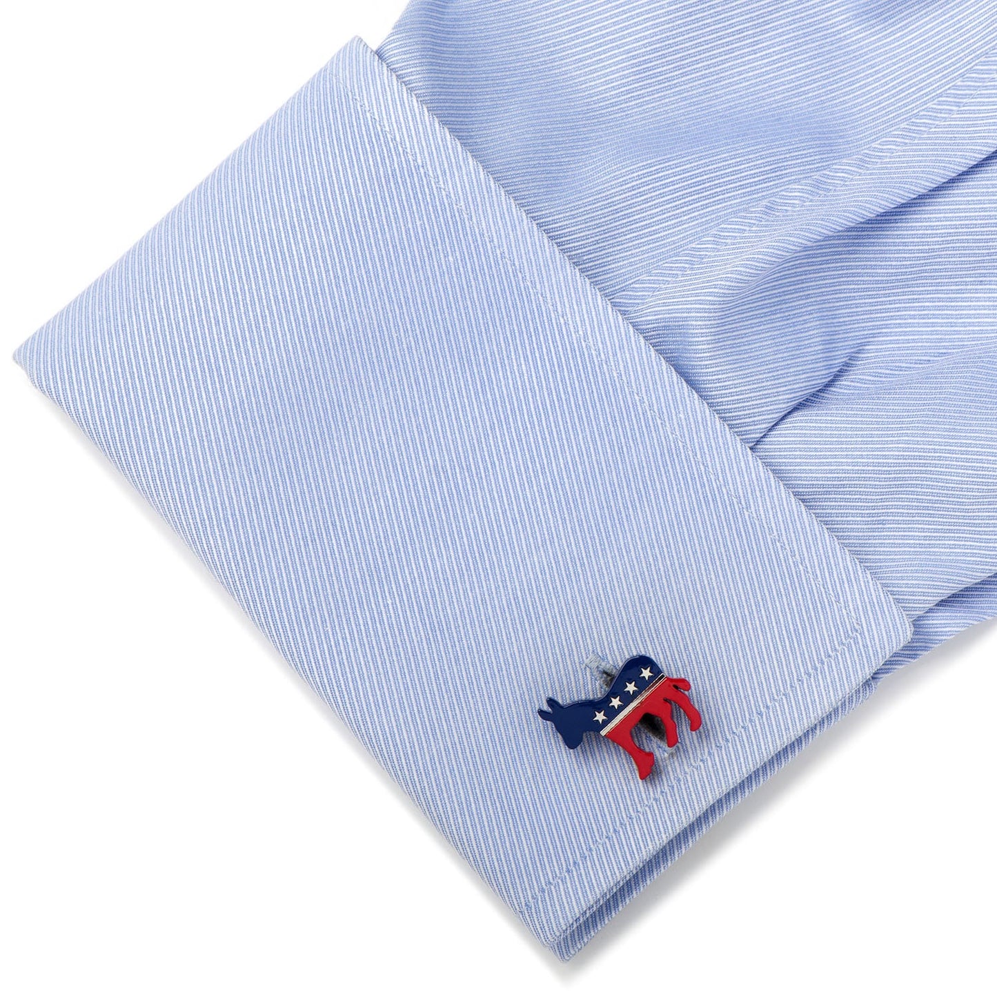 Stainless Steel Democratic Donkey Cufflinks - Concordia Style Boutique