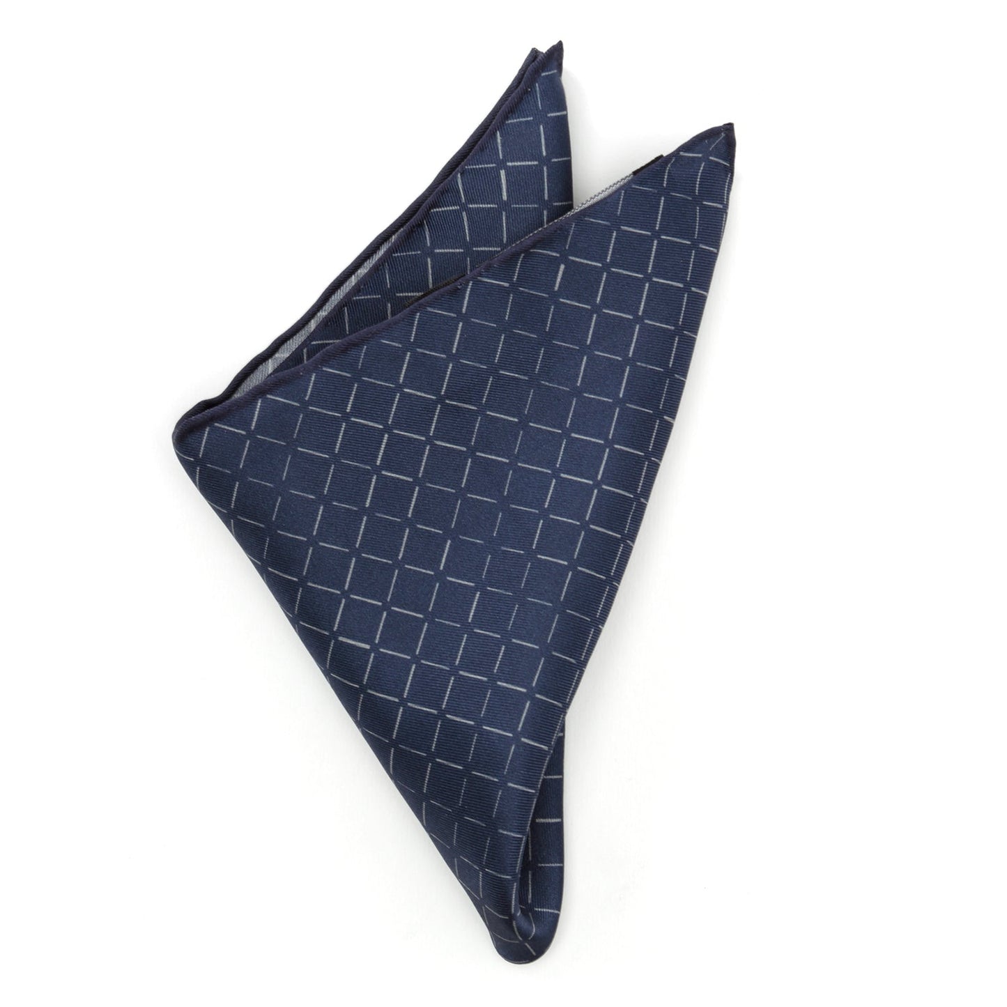 Navy Diamond Pocket Square - Concordia Style Boutique