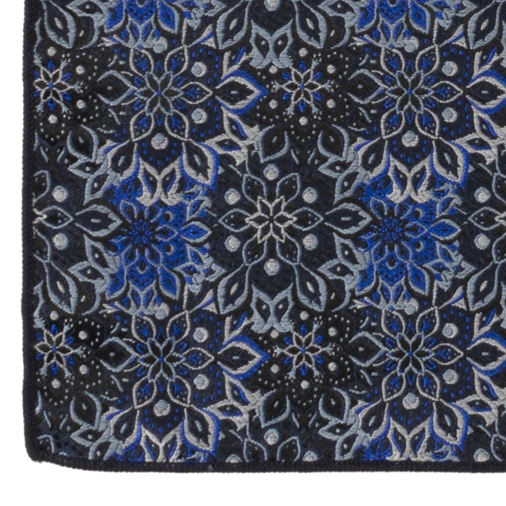 Navy Floral Tie and Pocket Square Gift Set - Concordia Style Boutique