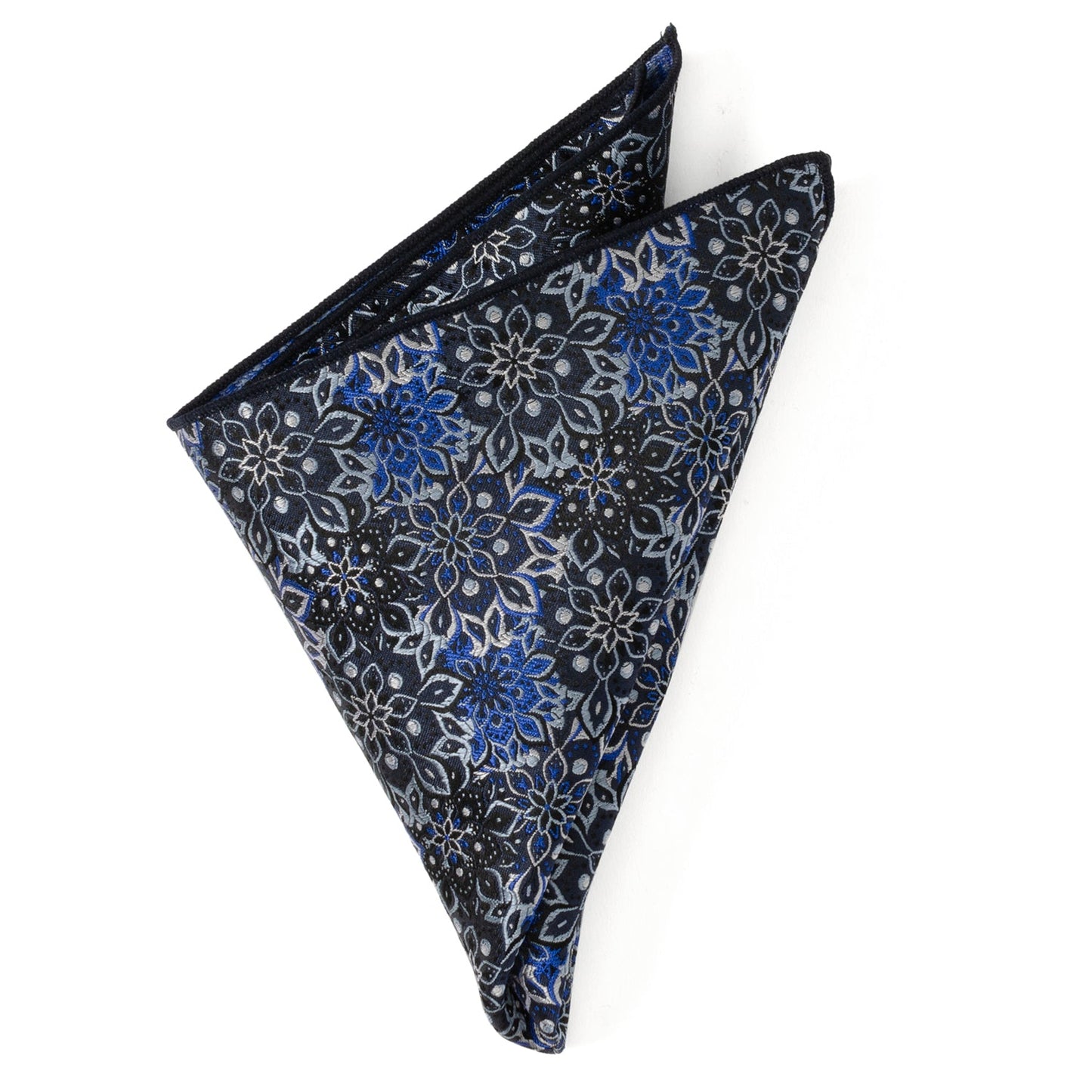 Navy Floral Pocket Square - Concordia Style Boutique