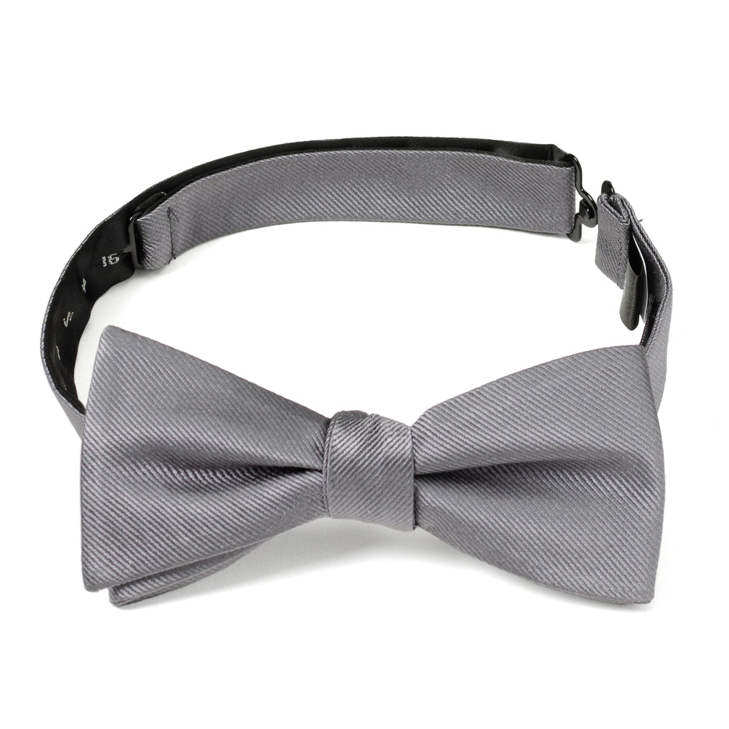 Gray Silk Bow Pre-Tie - Concordia Style Boutique