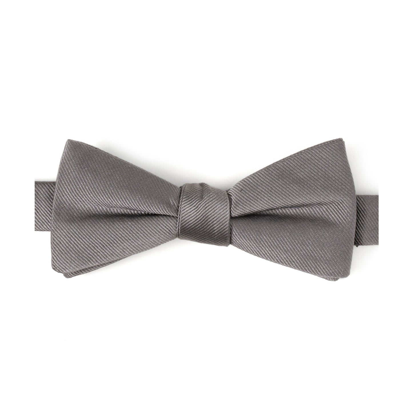 Gray Silk Bow Pre-Tie - Concordia Style Boutique