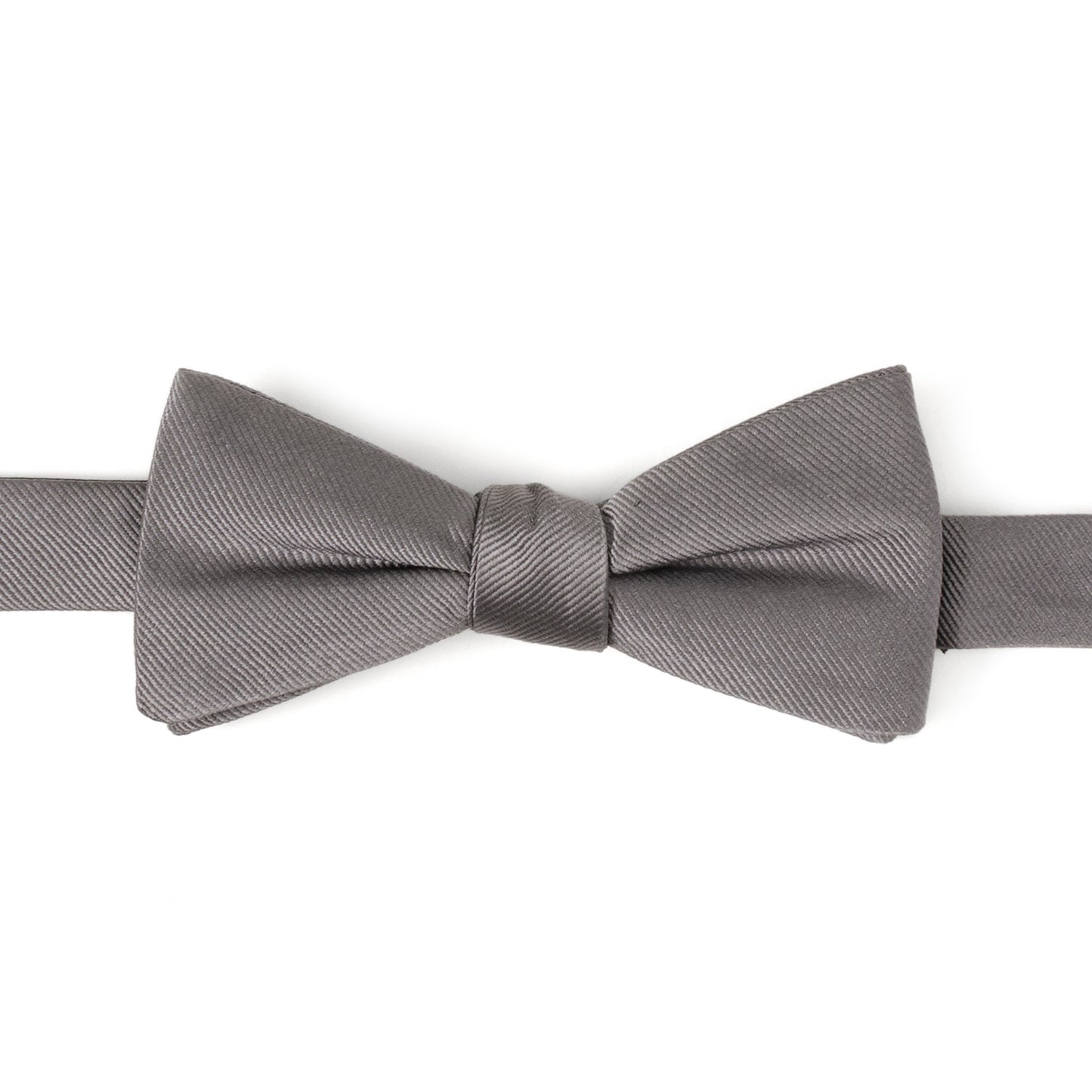 Gray Silk Bow Pre-Tie - Concordia Style Boutique