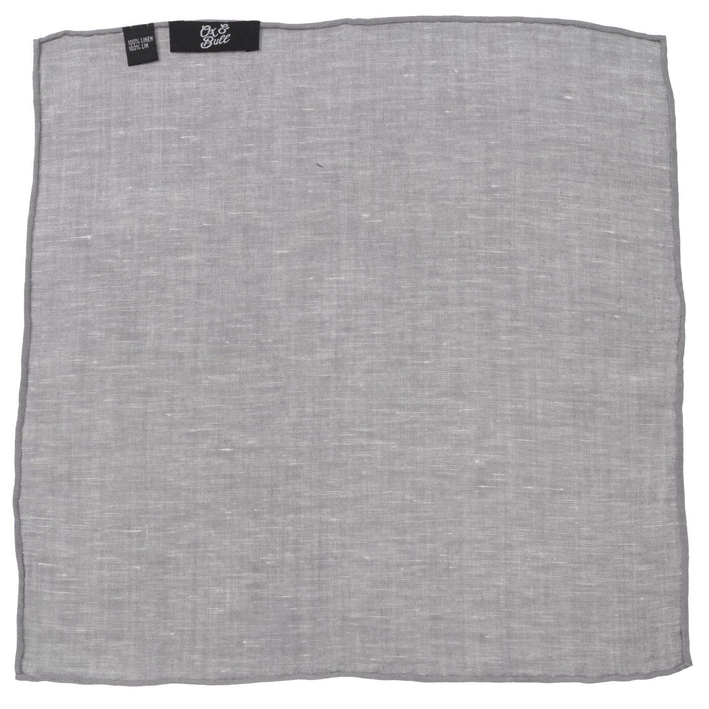 Gray Linen Pocket Square - Concordia Style Boutique