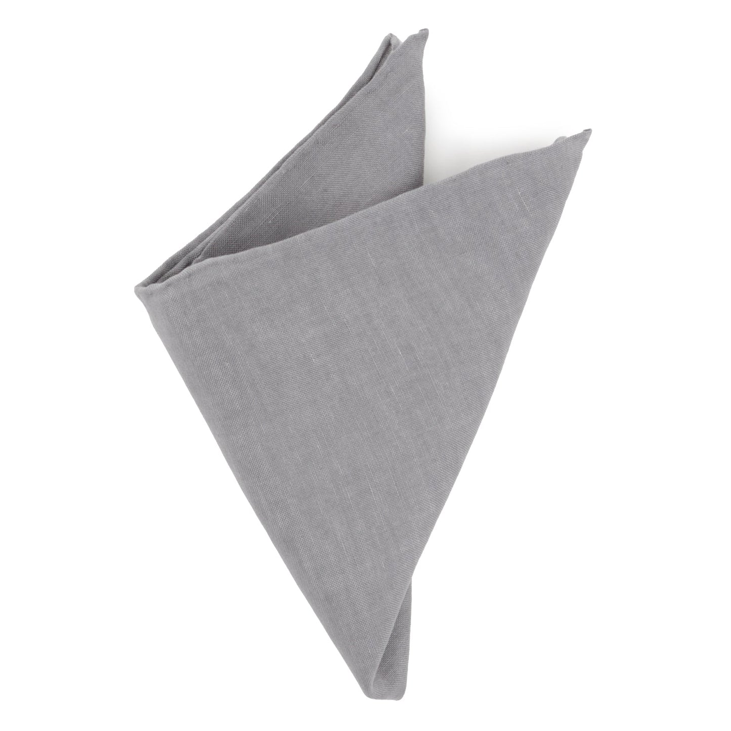 Gray Linen Pocket Square - Concordia Style Boutique