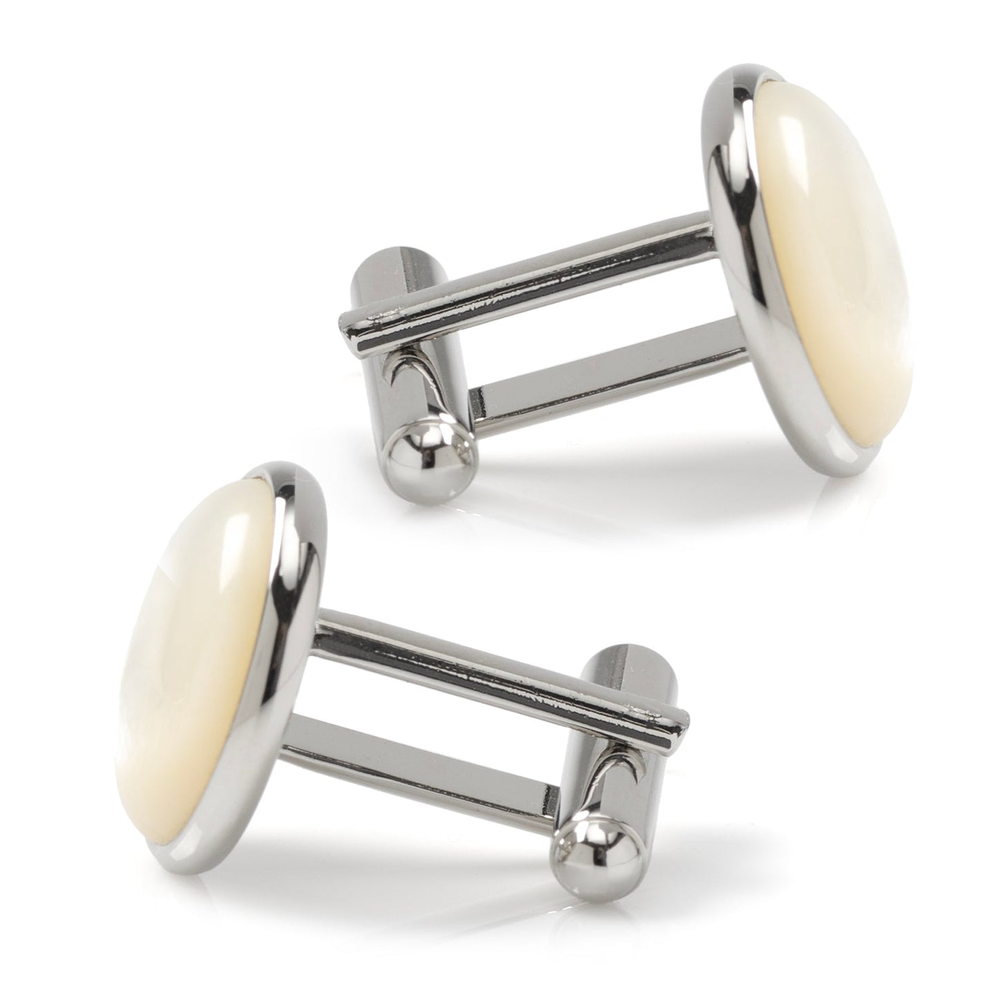Silver and Mother of Pearl Cufflinks - Concordia Style Boutique