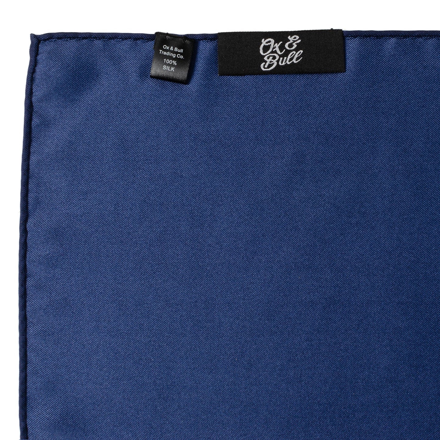 Navy Silk Pocket Square - Concordia Style Boutique