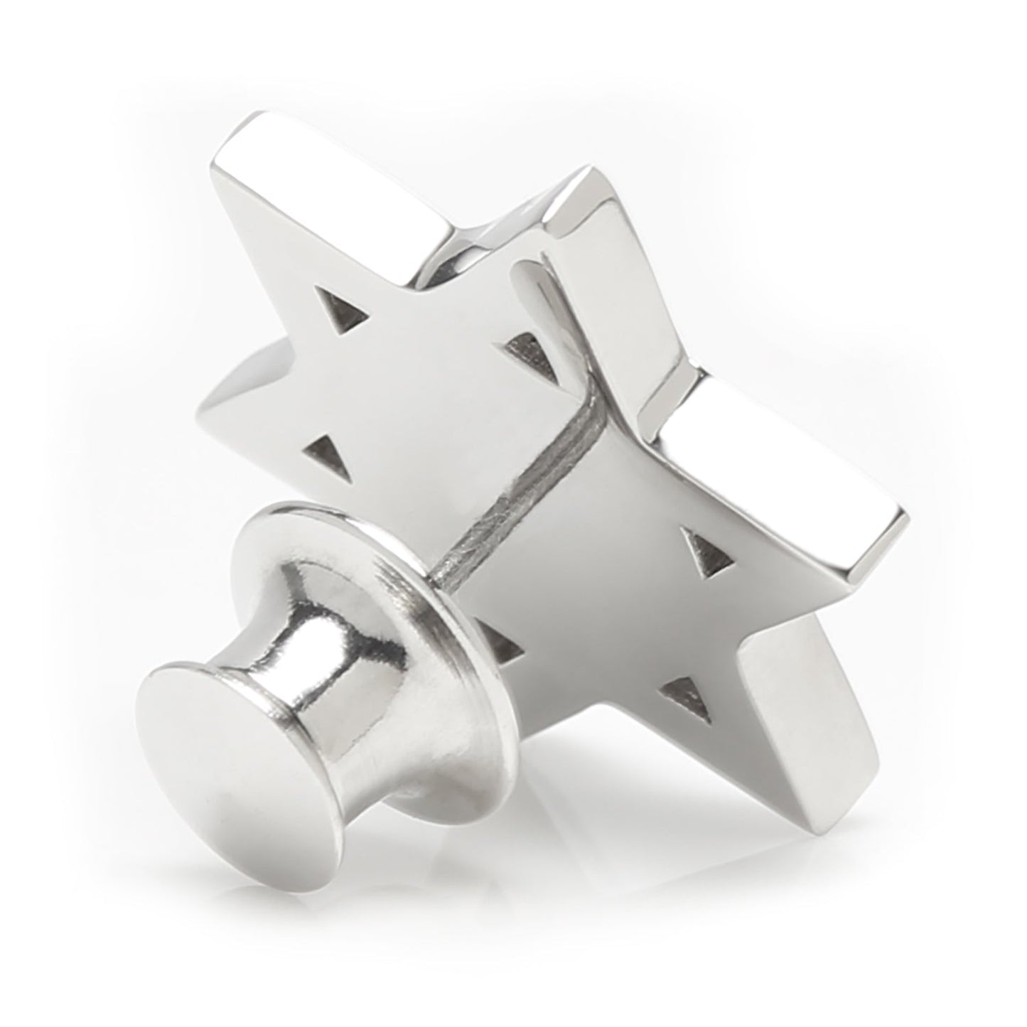 Star of David Stainless Steel Lapel Pin - Concordia Style Boutique